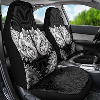 New Zealand Ta Moko Car Seat Cover Aotearoa Maori Chest Tattoo Black LT14 - Polynesian Pride