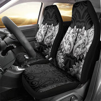New Zealand Ta Moko Car Seat Cover Aotearoa Maori Chest Tattoo Black LT14 - Polynesian Pride