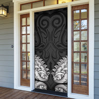 New Zealand Ta Moko Door Cover Aotearoa Maori Chest Tattoo Black LT14 - Polynesian Pride