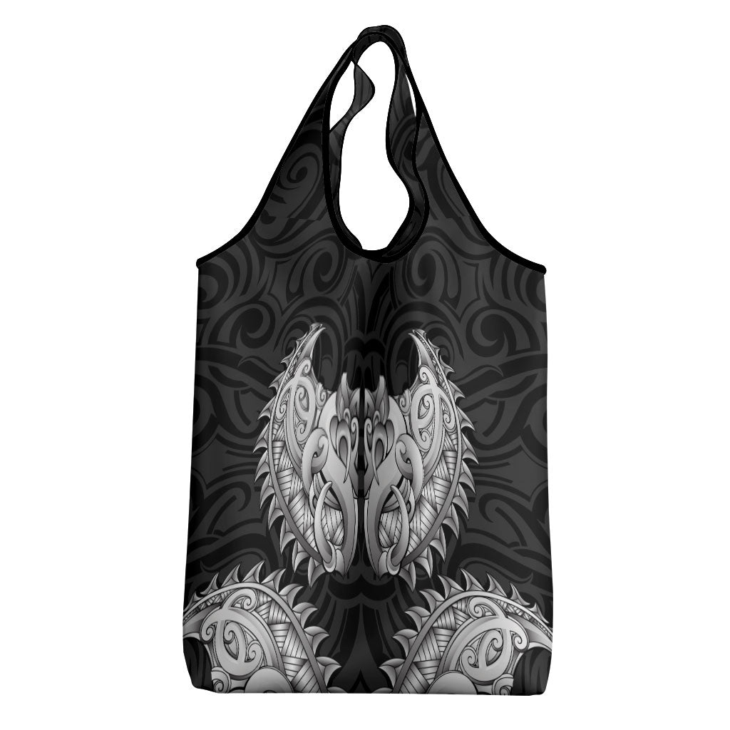 New Zealand Ta Moko Grocery Bag Aotearoa Maori Chest Tattoo Black LT14 - Polynesian Pride