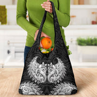 New Zealand Ta Moko Grocery Bag Aotearoa Maori Chest Tattoo Black LT14 - Polynesian Pride