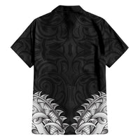 New Zealand Ta Moko Hawaiian Shirt Aotearoa Maori Chest Tattoo Black LT14 - Polynesian Pride