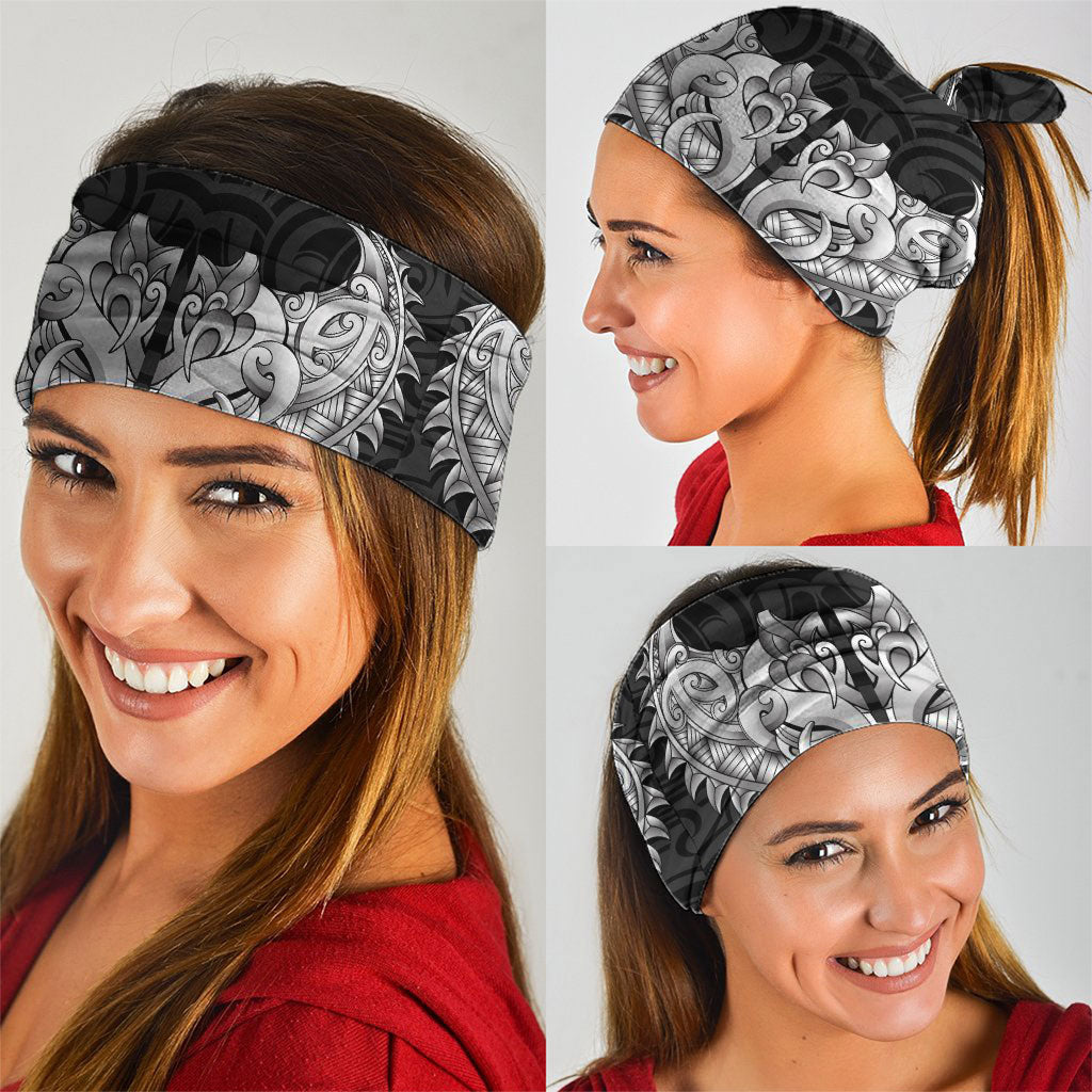 New Zealand Ta Moko Neck Gaiter Aotearoa Maori Chest Tattoo Black LT14 - Polynesian Pride