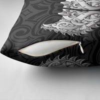 New Zealand Ta Moko Pillow Cover Aotearoa Maori Chest Tattoo Black LT14 - Polynesian Pride