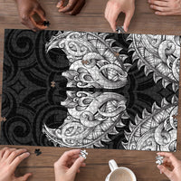 New Zealand Ta Moko Puzzle Aotearoa Maori Chest Tattoo Black LT14 - Polynesian Pride