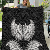 New Zealand Ta Moko Quilt Aotearoa Maori Chest Tattoo Black LT14 Black - Polynesian Pride