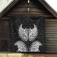 New Zealand Ta Moko Quilt Aotearoa Maori Chest Tattoo Black LT14 - Polynesian Pride