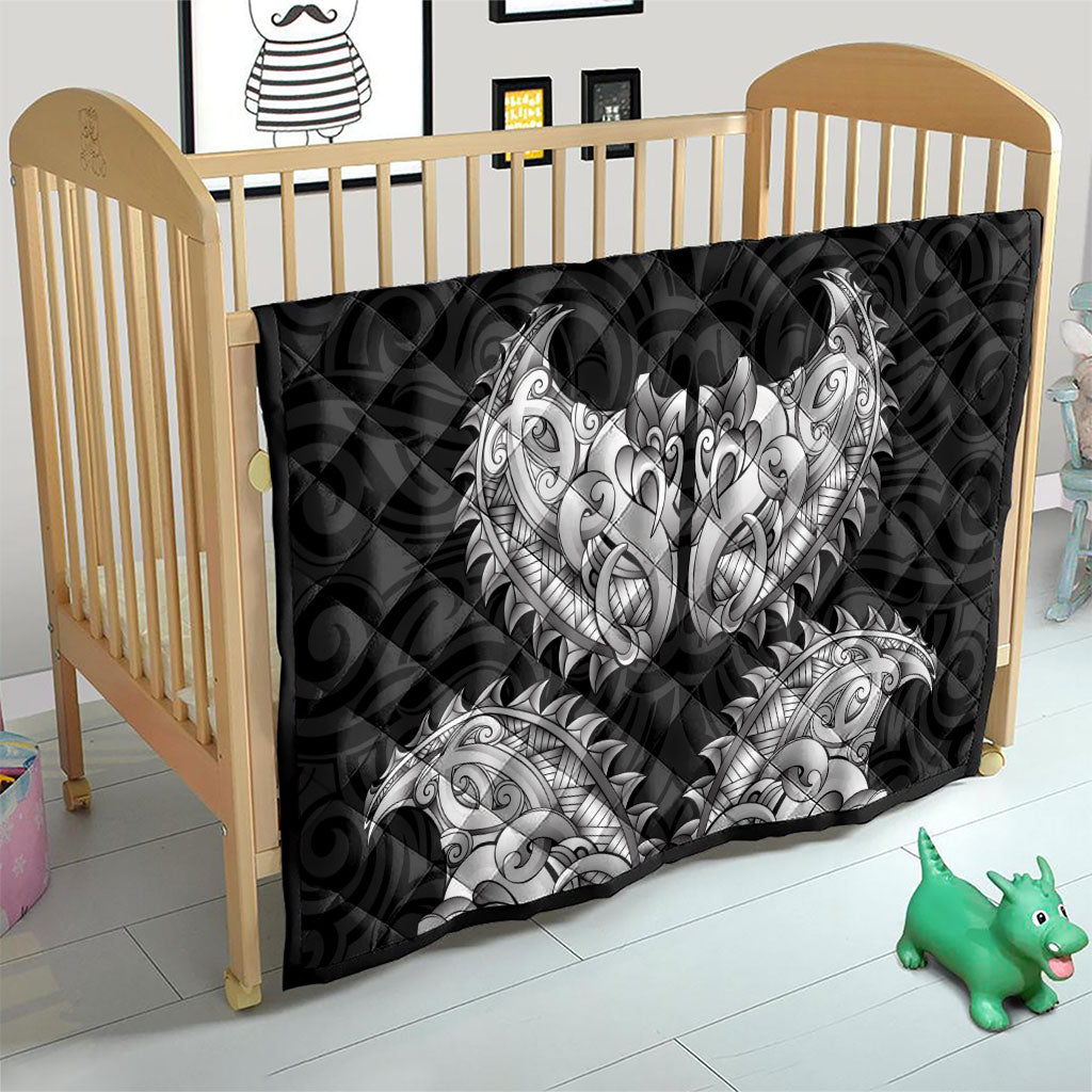 New Zealand Ta Moko Quilt Aotearoa Maori Chest Tattoo Black LT14 - Polynesian Pride