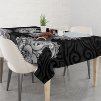 New Zealand Ta Moko Tablecloth Aotearoa Maori Chest Tattoo Black LT14 - Polynesian Pride