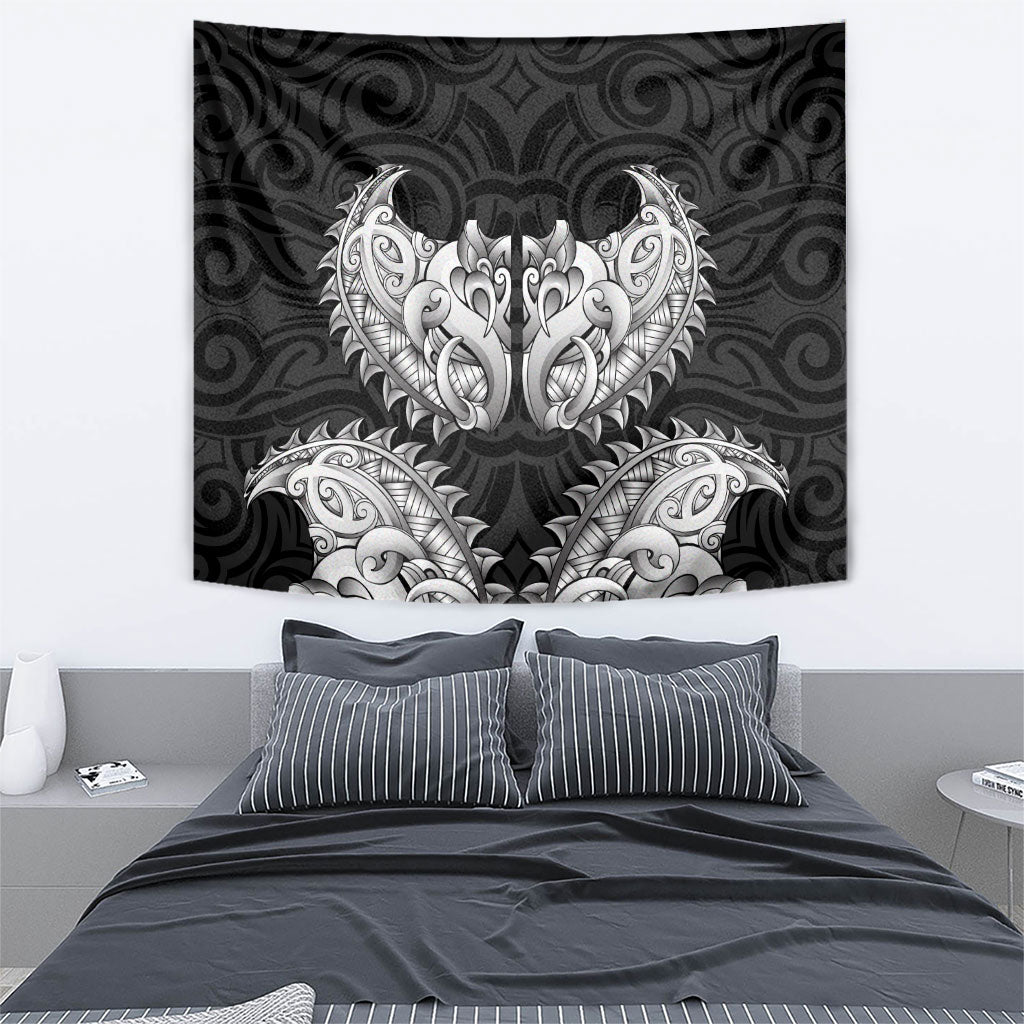 New Zealand Ta Moko Tapestry Aotearoa Maori Chest Tattoo Black LT14 - Polynesian Pride