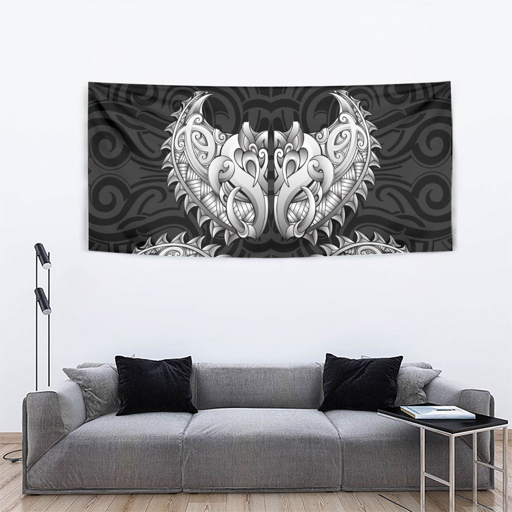 New Zealand Ta Moko Tapestry Aotearoa Maori Chest Tattoo Black LT14 - Polynesian Pride