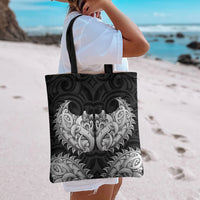 New Zealand Ta Moko Tote Bag Aotearoa Maori Chest Tattoo Black LT14 - Polynesian Pride
