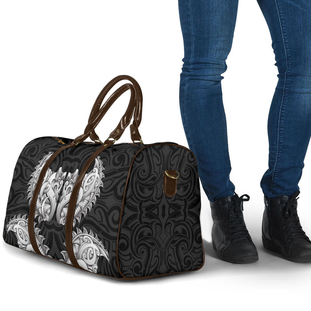 New Zealand Ta Moko Travel Bag Aotearoa Maori Chest Tattoo Black LT14 - Polynesian Pride