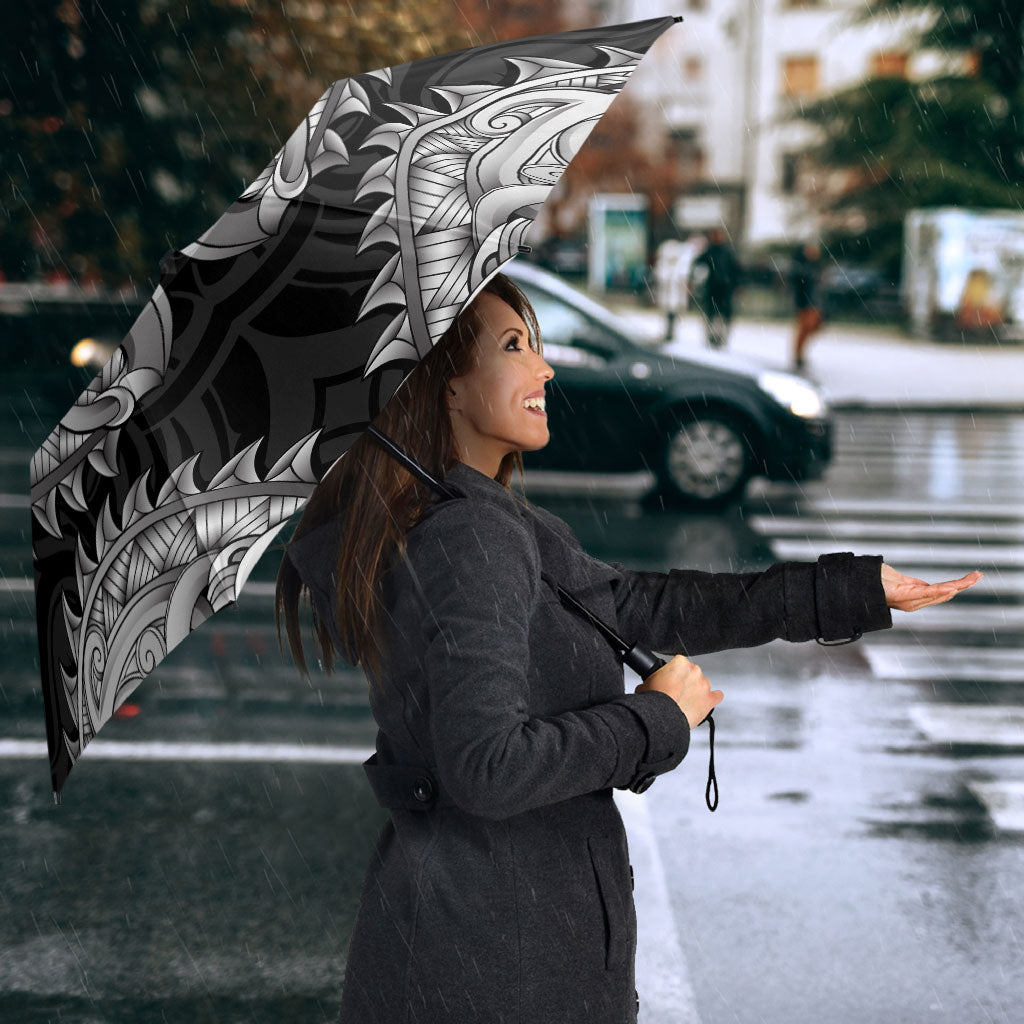 New Zealand Ta Moko Umbrella Aotearoa Maori Chest Tattoo Black LT14 - Polynesian Pride
