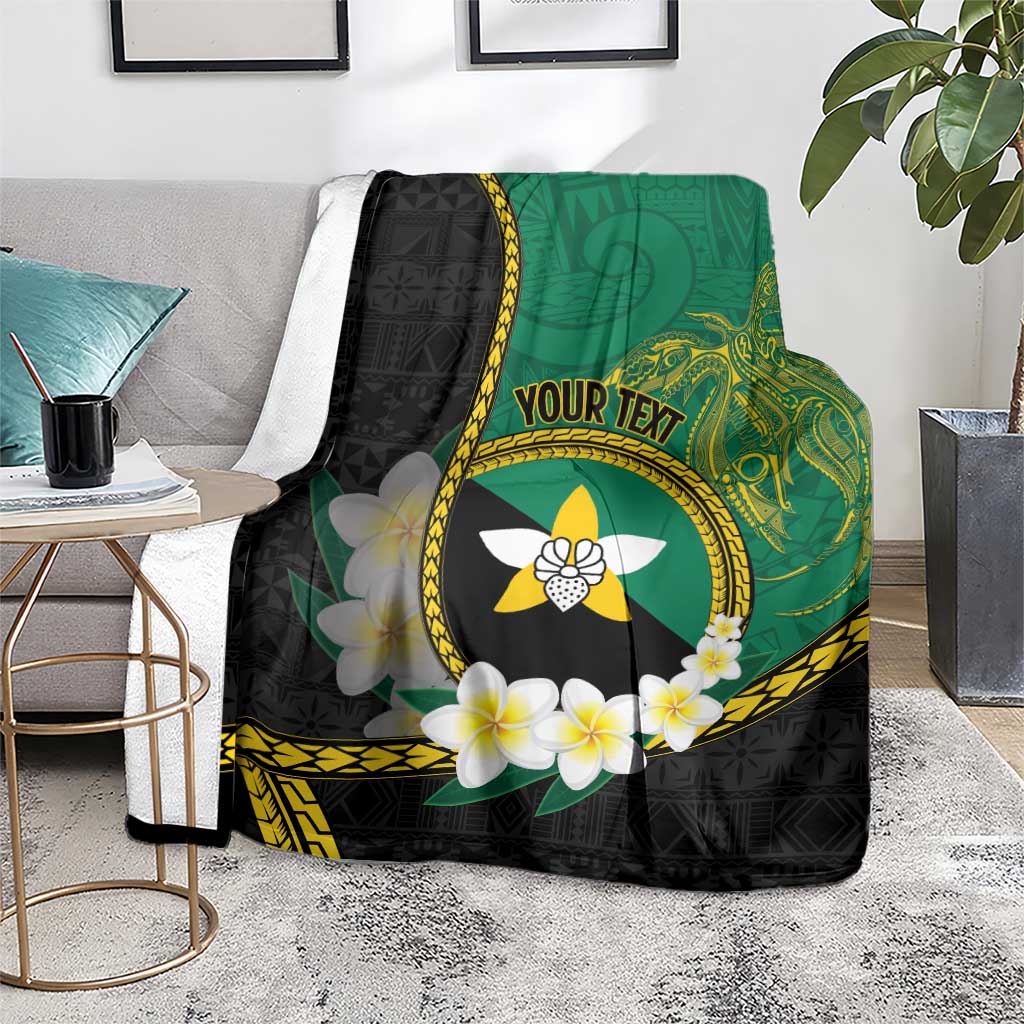 Personalised PNG Enga Provins Blanket Papua New Guinea Plumeria Melanesian Pattern - Polynesian Pride