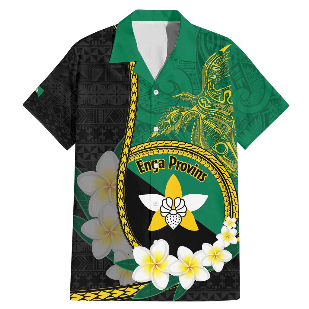 Personalised PNG Enga Provins Family Matching Mermaid Dress and Hawaiian Shirt Papua New Guinea Plumeria Melanesian Pattern - Polynesian Pride
