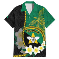 Personalised PNG Enga Provins Family Matching Off Shoulder Short Dress and Hawaiian Shirt Papua New Guinea Plumeria Melanesian Pattern - Polynesian Pride