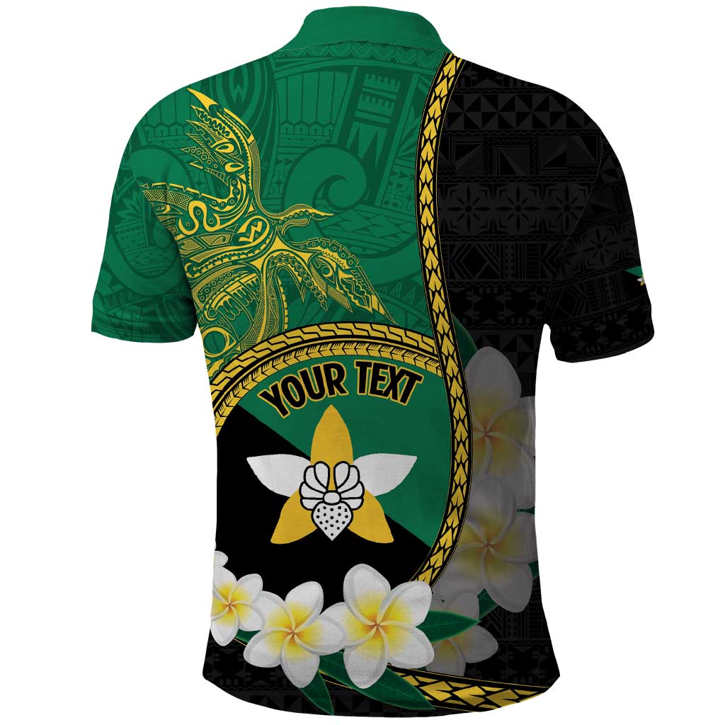 Personalised PNG Enga Provins Polo Shirt Papua New Guinea Plumeria Melanesian Pattern - Polynesian Pride