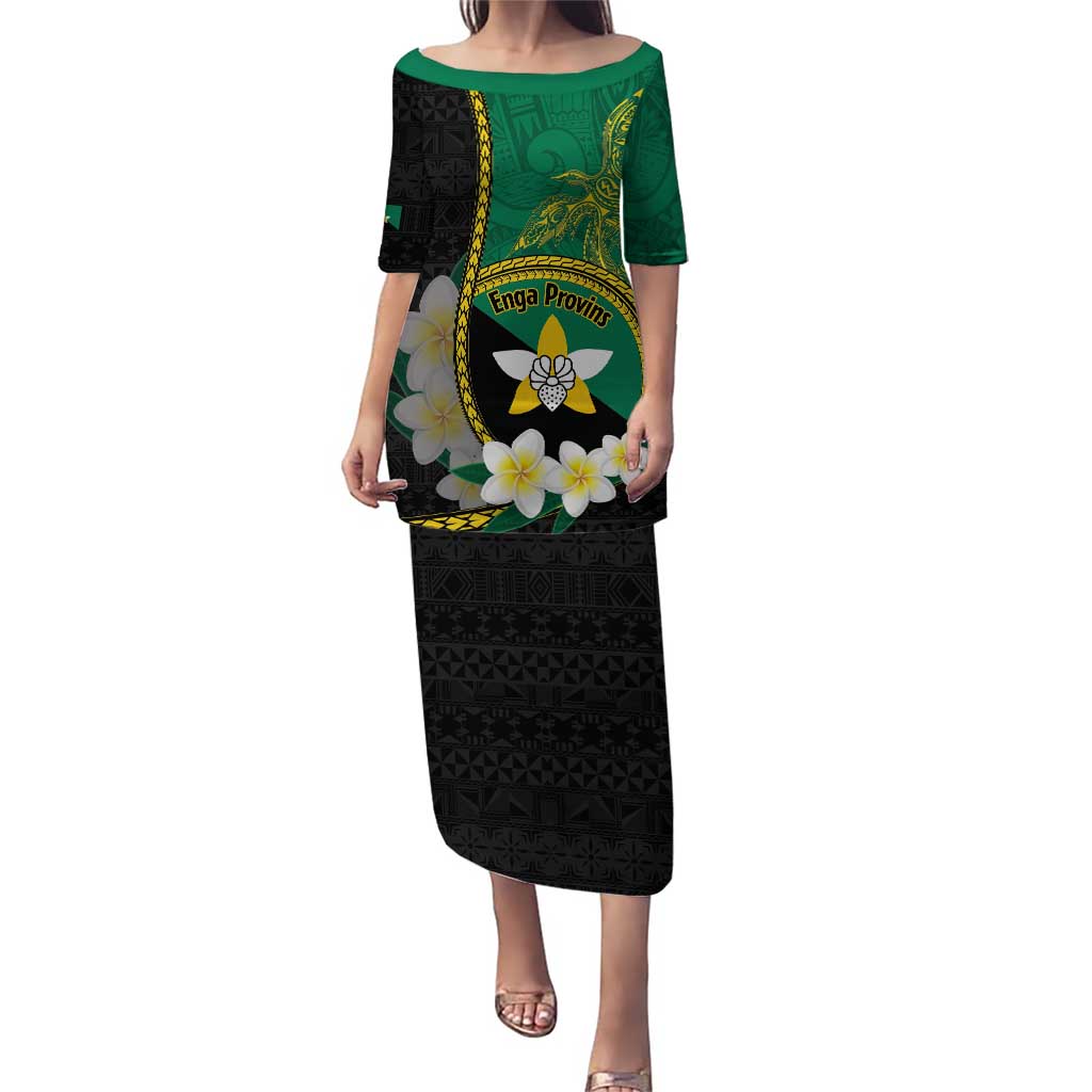 Personalised PNG Enga Provins Puletasi Papua New Guinea Plumeria Melanesian Pattern - Polynesian Pride