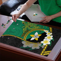 Personalised PNG Enga Provins Puzzle Papua New Guinea Plumeria Melanesian Pattern - Polynesian Pride