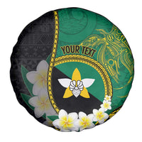 Personalised PNG Enga Provins Spare Tire Cover Papua New Guinea Plumeria Melanesian Pattern - Polynesian Pride
