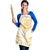 Gold White New Zealand Manta Ray Apron Aotearoa Maori Haehae - Polynesian Pride