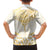 Gold White New Zealand Manta Ray Family Matching Tank Maxi Dress and Hawaiian Shirt Aotearoa Maori Haehae - Polynesian Pride