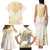 Gold White New Zealand Manta Ray Family Matching Tank Maxi Dress and Hawaiian Shirt Aotearoa Maori Haehae - Polynesian Pride