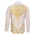 Gold White New Zealand Manta Ray Family Matching Tank Maxi Dress and Hawaiian Shirt Aotearoa Maori Haehae - Polynesian Pride