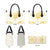 Gold White New Zealand Manta Ray Leather Bag Aotearoa Maori Haehae - Polynesian Pride