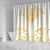 Gold White New Zealand Manta Ray Shower Curtain Aotearoa Maori Haehae - Polynesian Pride