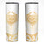 Gold White New Zealand Manta Ray Skinny Tumbler Aotearoa Maori Haehae - Polynesian Pride