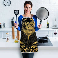 Gold Black New Zealand Manta Ray Apron Aotearoa Maori Haehae - Polynesian Pride