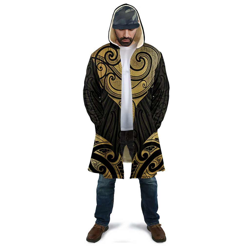 Gold Black New Zealand Manta Ray Cloak Aotearoa Maori Haehae - Polynesian Pride