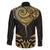Gold Black New Zealand Manta Ray Family Matching Tank Maxi Dress and Hawaiian Shirt Aotearoa Maori Haehae - Polynesian Pride