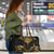 Gold Black New Zealand Manta Ray Travel Bag Aotearoa Maori Haehae - Polynesian Pride