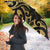 Gold Black New Zealand Manta Ray Umbrella Aotearoa Maori Haehae - Polynesian Pride