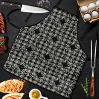 Eleele Hawaii Iwa Bird Palaka Motifs Apron LT14 Black - Polynesian Pride