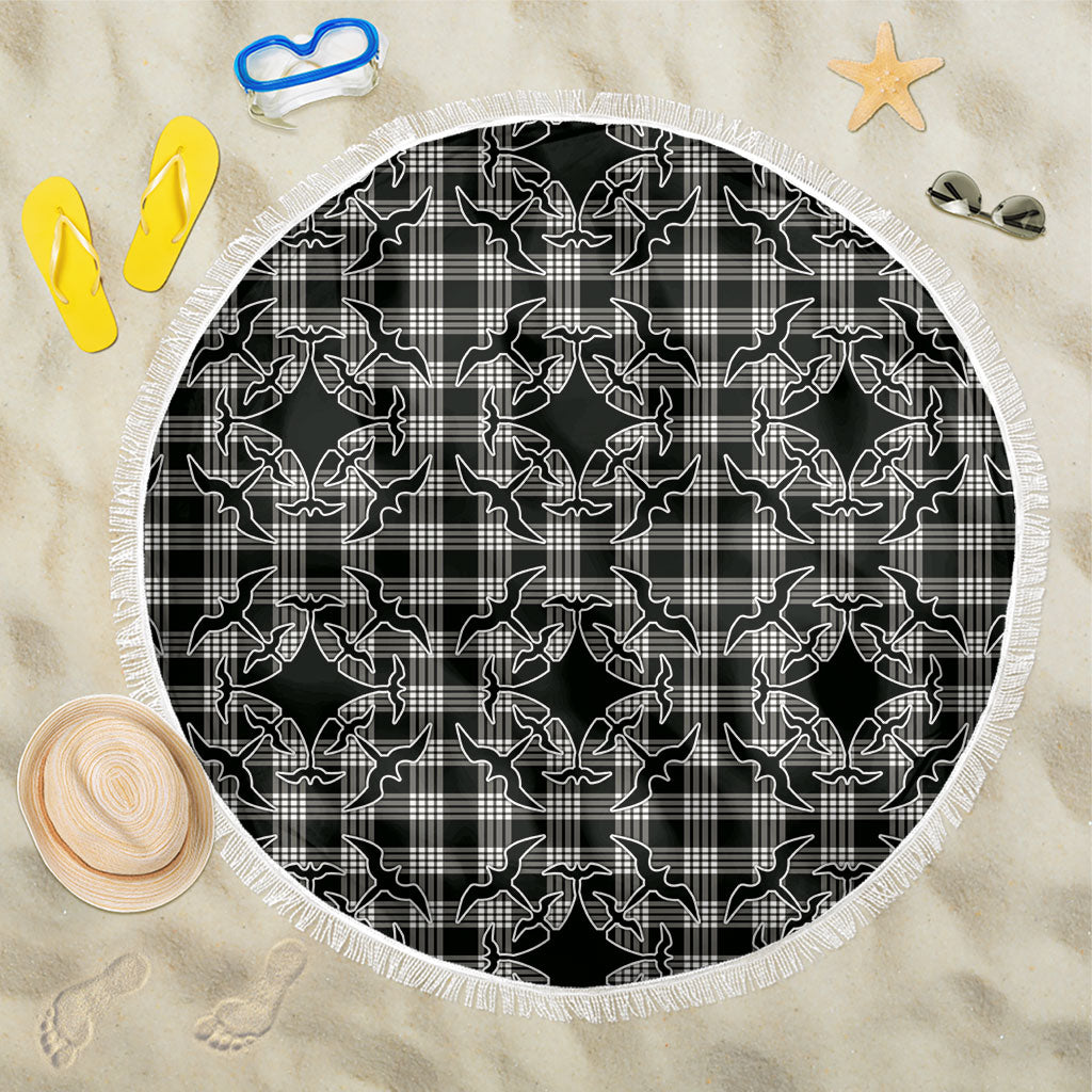 Eleele Hawaii Iwa Bird Palaka Motifs Beach Blanket