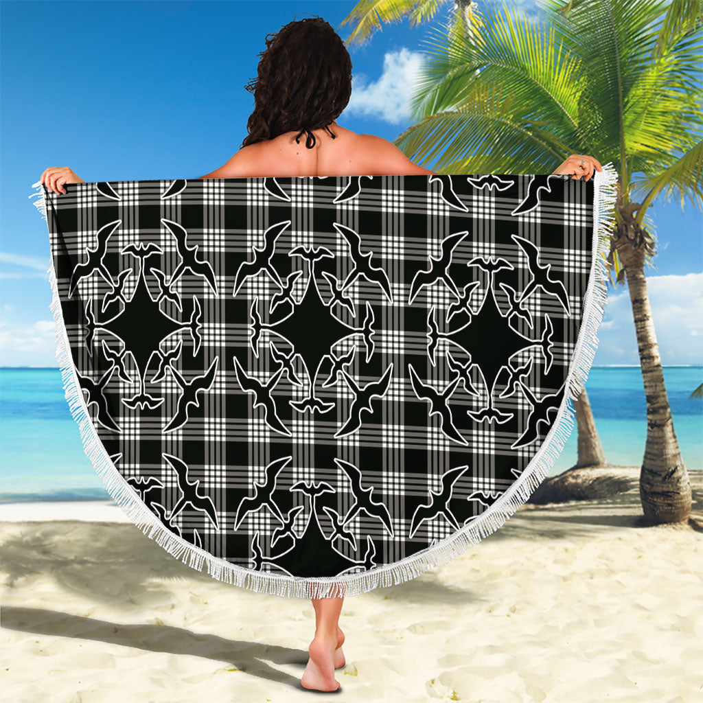 Eleele Hawaii Iwa Bird Palaka Motifs Beach Blanket LT14 - Polynesian Pride