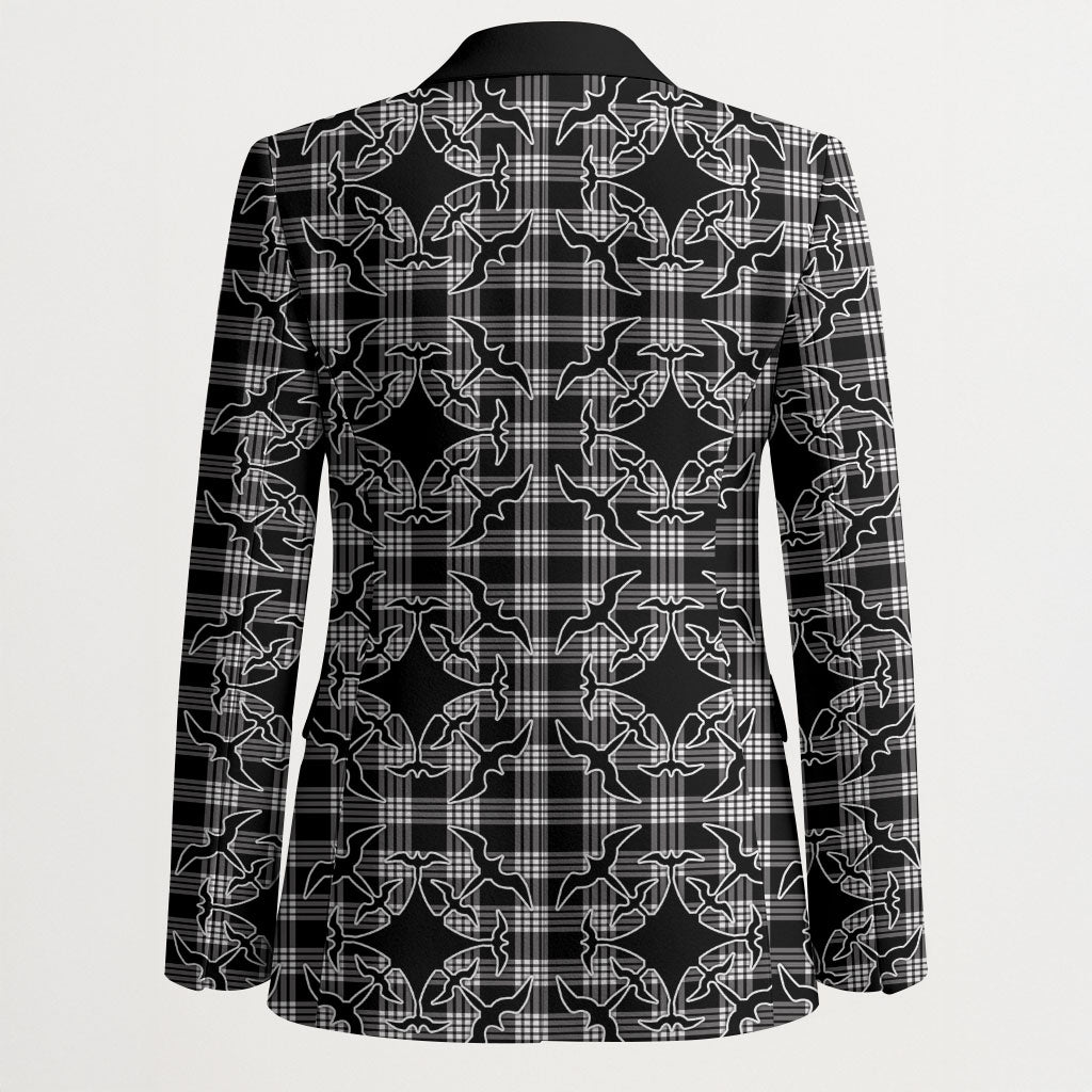 Eleele Hawaii Iwa Bird Palaka Motifs Blazer LT14 - Polynesian Pride