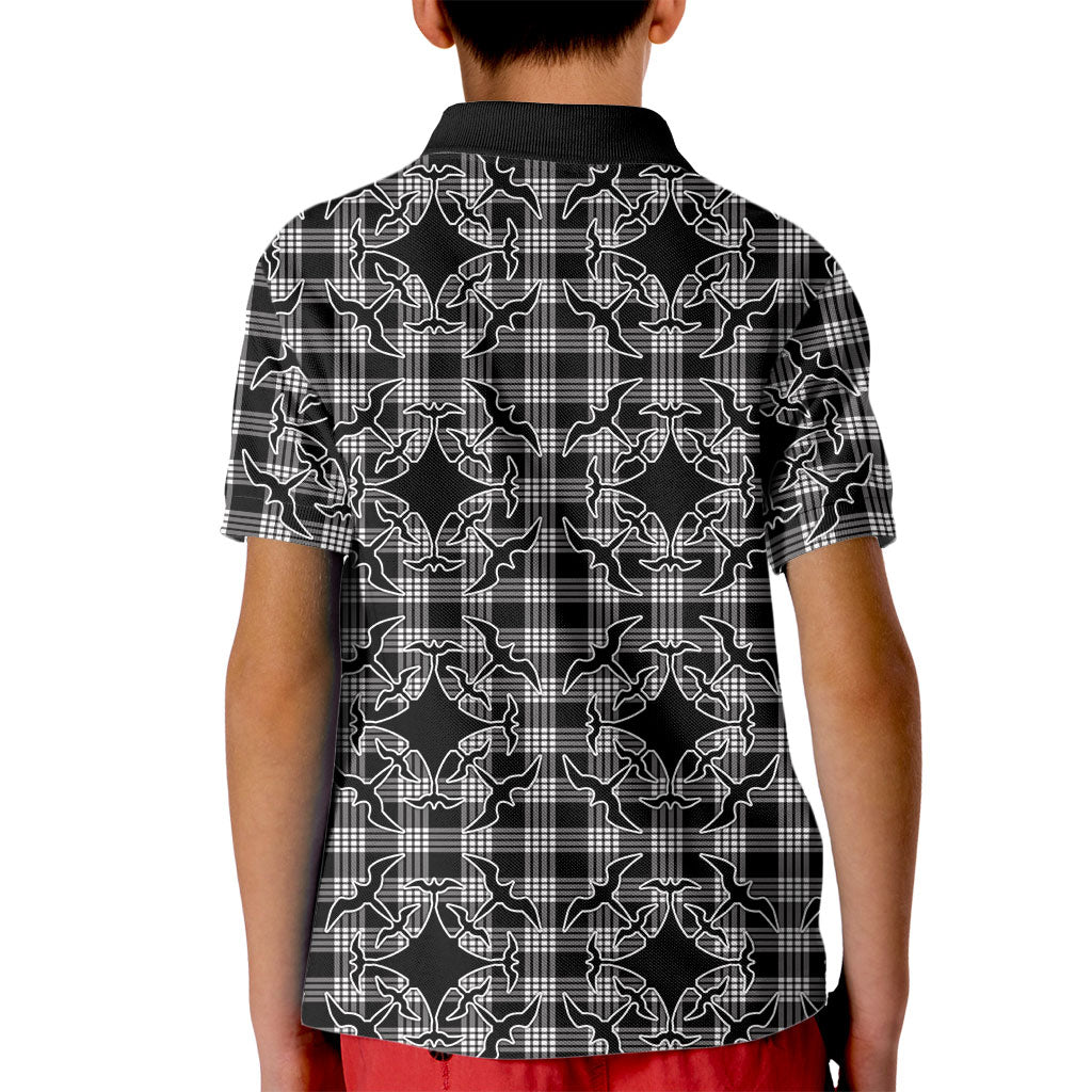 Eleele Hawaii Iwa Bird Palaka Motifs Kid Polo Shirt LT14 - Polynesian Pride