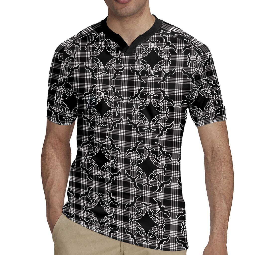 Eleele Hawaii Iwa Bird Palaka Motifs Rugby Jersey LT14 - Polynesian Pride