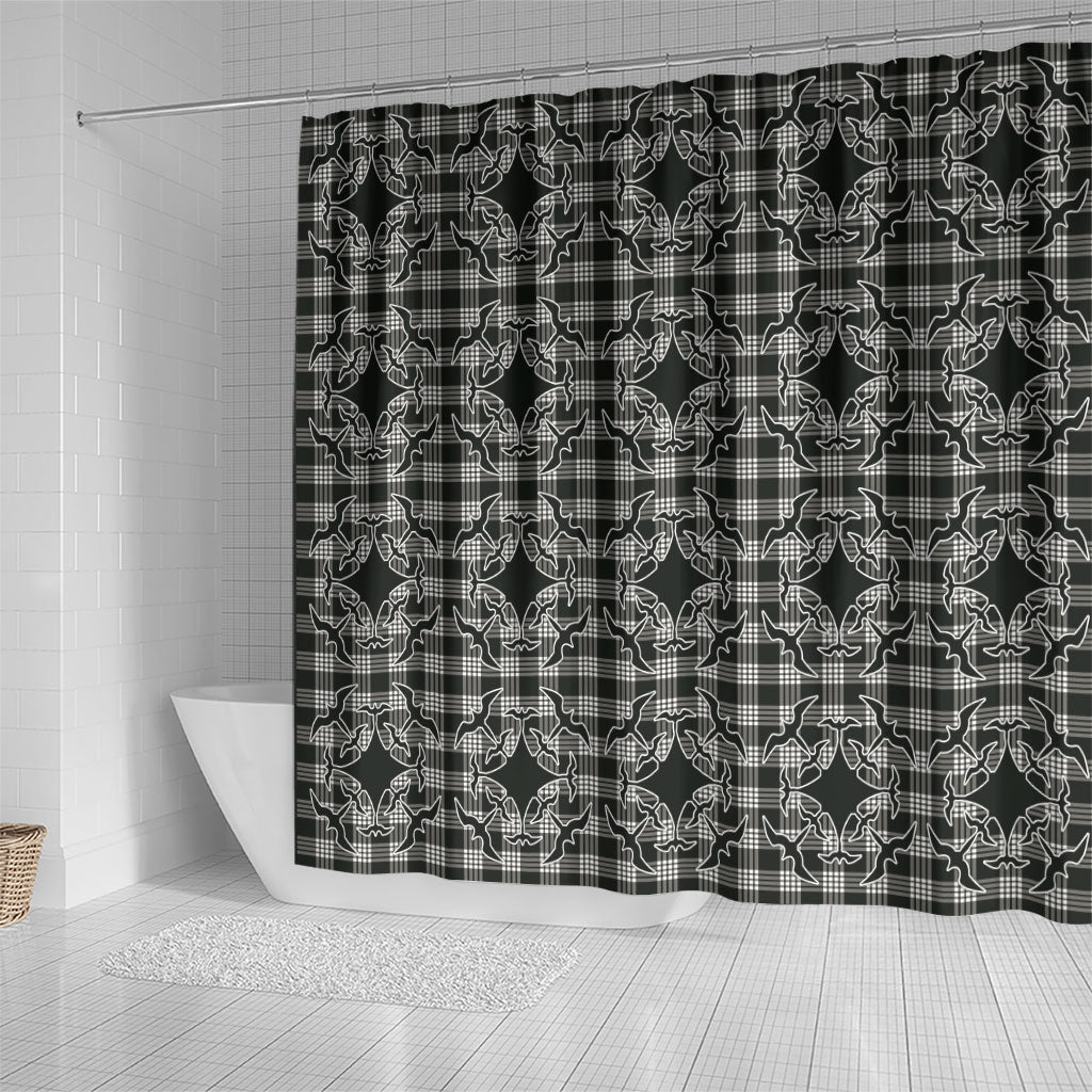 Eleele Hawaii Iwa Bird Palaka Motifs Shower Curtain LT14 - Polynesian Pride