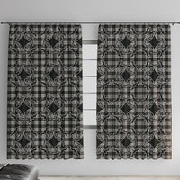 Eleele Hawaii Iwa Bird Palaka Motifs Window Curtain