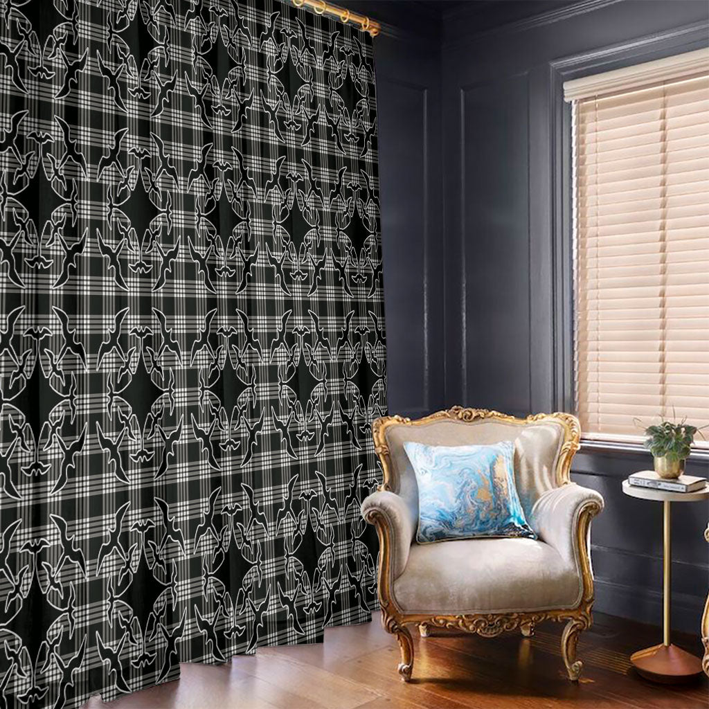 Eleele Hawaii Iwa Bird Palaka Motifs Window Curtain