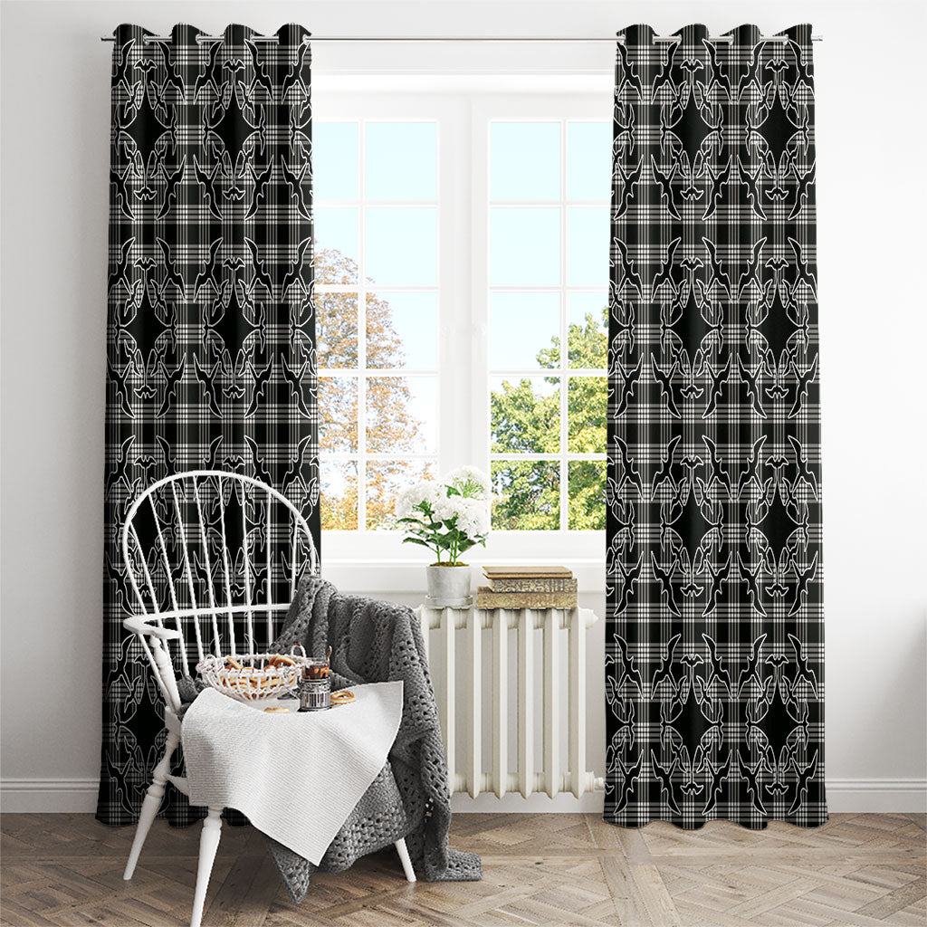 Eleele Hawaii Iwa Bird Palaka Motifs Window Curtain