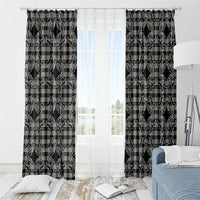Eleele Hawaii Iwa Bird Palaka Motifs Window Curtain