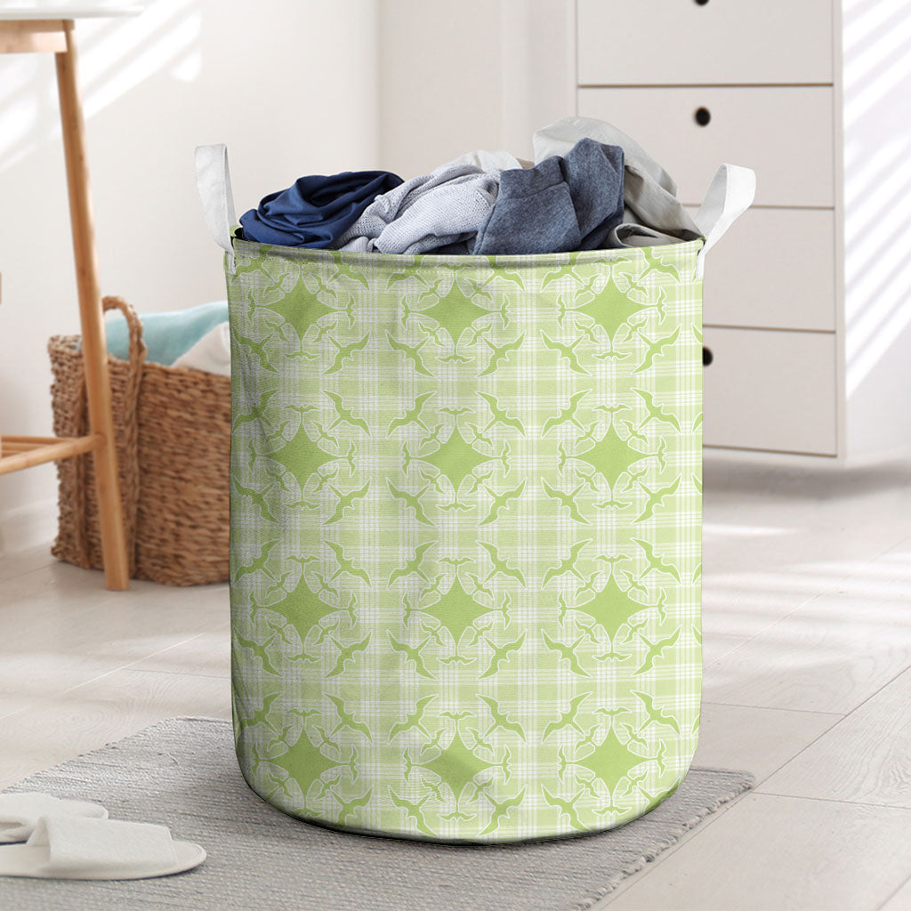 Omaomao Hawaii Iwa Bird Palaka Motifs Laundry Basket