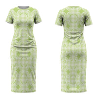 Omaomao Hawaii Iwa Bird Palaka Motifs Couples Matching Short Sleeve Bodycon Dress and Long Sleeve Button Shirt LT14 - Polynesian Pride